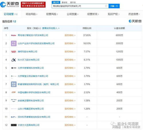 國創智能股權結構塵埃落定，科大訊飛、海爾、方太等巨頭聯袂入股